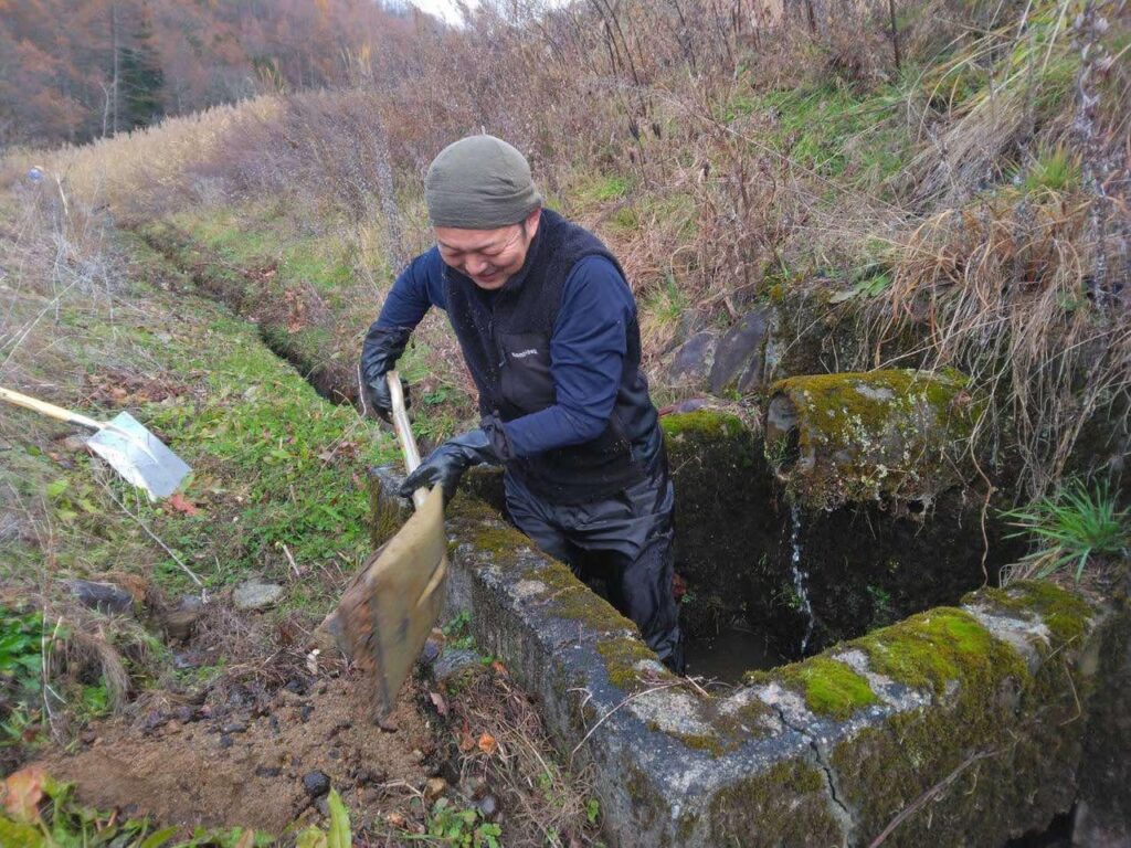 天空の里「山之村」！地域恒例行事の冬の井普請のお手伝いをしました！