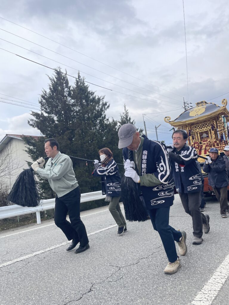 天下の奇祭『古川祭』のお神輿の移動ヒダスケ！を行いました